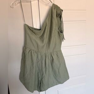 Francesca's Collections Sage Green Romper
